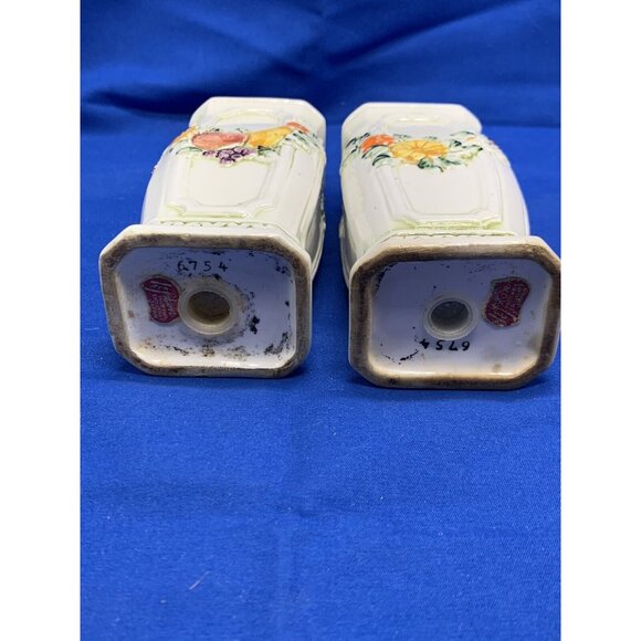 Vtg Lefton Salt Pepper Shakers Fruit Floral (Z4) Ceramic 105 - Picture 7 of 9